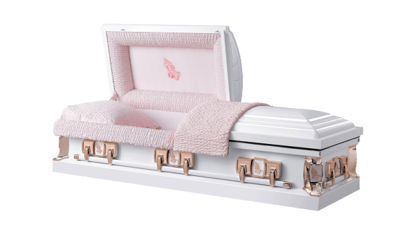 Praying Hands - White with Pink