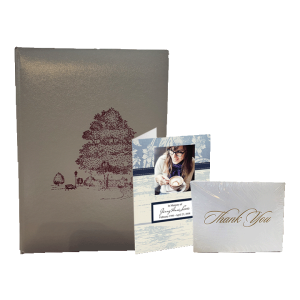 Included Stationery Package - Tree Park Scene